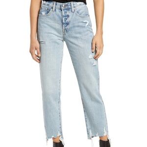 Pistola high waisted button fly straight leg